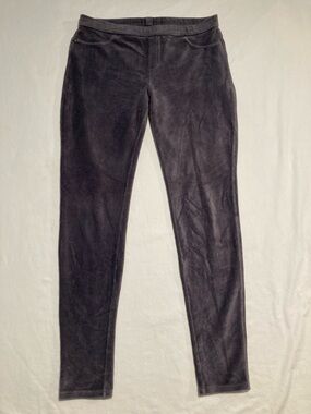 HUE Velvet Corduroy Style Leggings in Charcoal (Item No. R28)